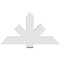 Ekena Millwork Kennewick Architectural Grade PVC Gable Bracket, 48"W x 26"H x 6"D x 6"F, 13/12 Pitch GBP048X26X0606KEN00 - alternate 5